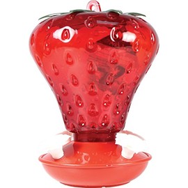 Audubon NA5540 991010 40 oz Cap Strawberry Hummingbird Feeder, Red