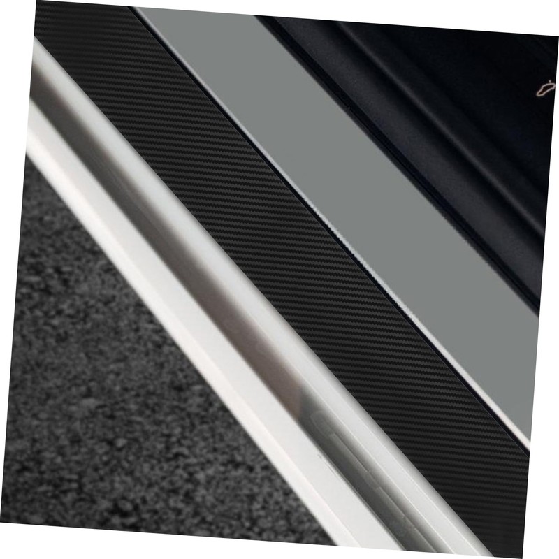 iplusmile Car Door Sill Protectors Carbon Guards Anti-scratch Strip for