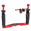 Dual Handle Tray Stabilizer Rig Diving Underwater Camera Housing Tray