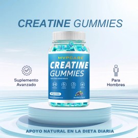 Pre Entreno Creatina Monohidratada Mvpcare De Goma 60 Cápsulas