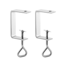 QWORK® 2Pcs 304 Stainless Steel Lifting Rings C Clamp, Heavy Duty C-clamp, for Home Improvement and Automotive Repair, 33-68MM