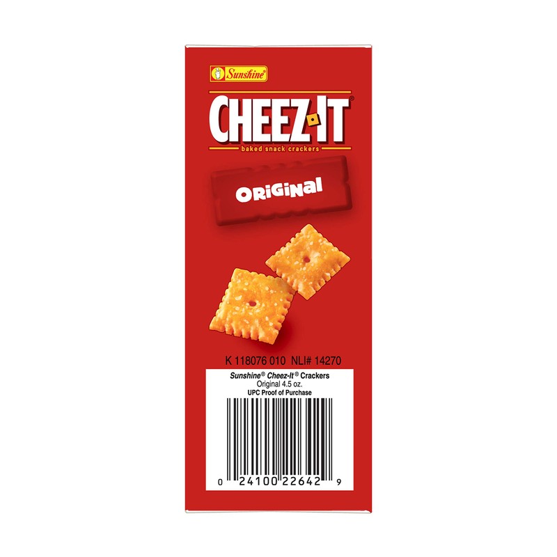 Cheez-It Original Grab 'N Go Snacks, 4.5-Ounce Packages (Pack of