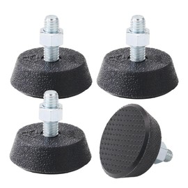 GGTE Exercise Bike Leveling Foot for Peloton Exercise Bike 3/8" Spin Bike Foot Pads, Vibration-Damping, Sound-Insulating, Non-Slip Leveling Foot (4 Pack)