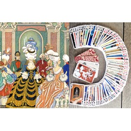 George BARBIER Playing Cards (Poker Deck 54 Cards All Different) Vintage Retro Art Deco Ponchoir Illustration Antique Renaissance Greek