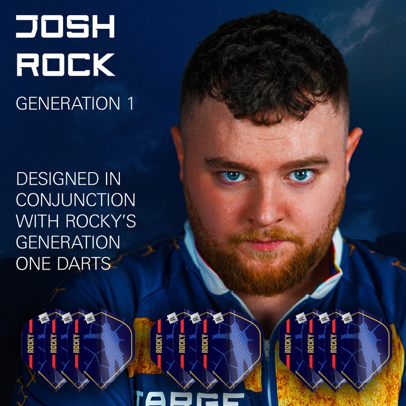 Target Darts Josh Rock Gen 1 Pro Ultra Dart Flights,
