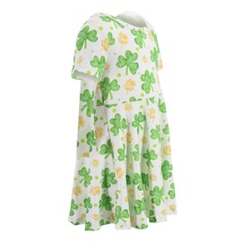 Girls St Patricks Day Dress Shamrock Outfit for Toddler Baby Girl Clover Dresses Saint Patrick's Day Kids Outfits (12Y, Gold)