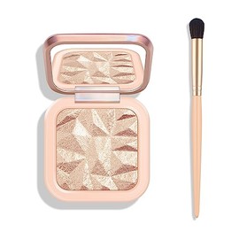 KYDA Paleta de resaltadores faciales, paleta iluminadora facial de alto brillo, acabado de brillo narutal, polvo horneado suave con brillo perlado, ma