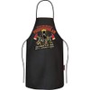 RAHMENLOS Barbecue Apron for Men: Fire Brigade, black