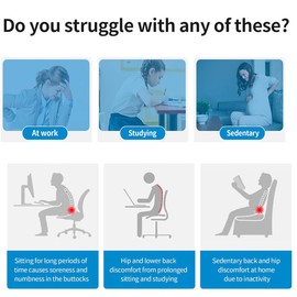 Aimisite Car Seat Cushions for Driving, Adult Booster Seat for Car Short Drivers Trucks SUVs Vehicles Office Chair Wheelchair Raise Height