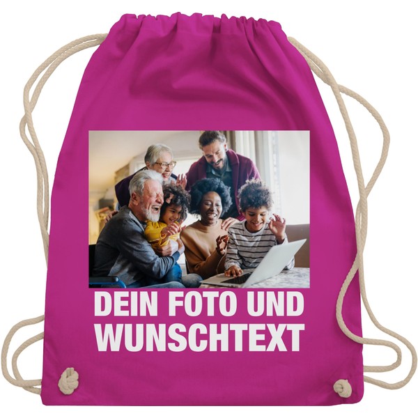 Shirtracer Gift with Name Personalised by Gym Bag Backpack -