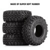 INJORA 1.0タイヤ ソフトラバー S3 クローラーホイールタイヤ 1/18 TRX4M SCX24 グラディエーター Bronco