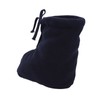 Men Women Cast Sock Dark Blue Soft Fleece Thick Adjustable