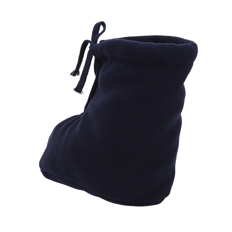 Men Women Cast Sock Dark Blue Soft Fleece Thick Adjustable
