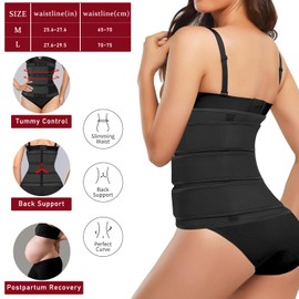 RZMZBY Postpartum Abdominal Belt Postpartum Belt for Women Postnatal Postpartum Support Belt Postpartum Support Bandage Postnatal Partum Belly Wrap (L)