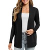 EXCHIC Women's Long Sleeve Knitted Cardigan, Lightweight Cosy Open Front,