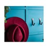 Fayesia Black Hooks - Blacksmith Handcrafted Decorative Wall Mounted Coat