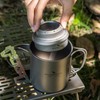 Boundless Voyage Titanium Spirit Burner Mini Alcohol Stove with Brackets