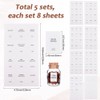 SOFPLATE 600Pcs 2 x 1.5In White Spice Jar Labels Stickers