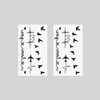 Oottati 2 Sheets Small Tiny Temporary Tattoo Stickers Love you