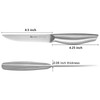 SANHUI Steak Knives, Steak Knife Set of 4, German Stainless