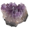 Beufee 2pcs Irregular Natural Amethyst Cluster, Amethyst Crystal Geode Cluster