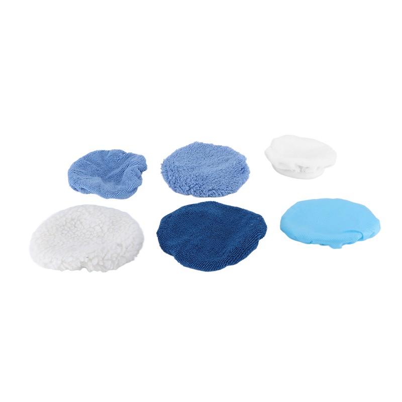 28Pcs Buffer Bonnets 4 Materials Polishing Waxers Pads Bonnet for