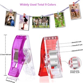 Pack of 30 Sewing Clips, Fabric Clips, Sewing Accessories, Multifunctional Sewing Clips, Sewing Clips, DIY Clips for Sewing, Fabric Fixing etc. (Multiple Colours)