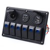 Switch Panel Boat Marine Switch Panel 6 Gang ON-Off Ignition