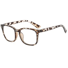 Suertree Kurzsichtige Brille Blaulichtfilter Myopia Distanz Brille Fernbrille mit Stärke für Damen Herren Grey -1.0