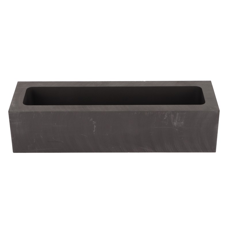 Graphite Ingot Mold 6.6lb Alchemy Capacity Rectangular Refining Graphite Casting