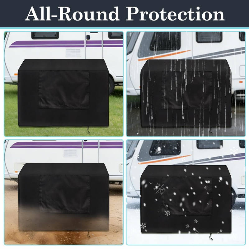 RV Propane Tank Cover with Openable Window Fit for Dual