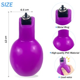 Dingfeiyu 1 x Hand Whistle with 1 x Stainless Steel Sports Whistle, Whistle for Trainer, Referee, Sports Teacher, Dog Trainer, Whistle Loud Emergency, Trainer Accessories Football (Purple)