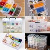 Daletu Sorting Boxes for Small Parts with Lid, Plastic Storage