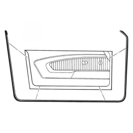 KAI Driver and Passenger Side Door Seal For Ford Mustang 1969-1970 GMK302242569P