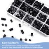 CODIRATO 360 PCS ABS Round Spacers Washers Assortment Kit, M3