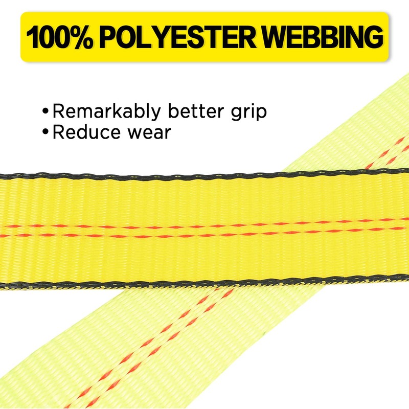 Car Hauler Straps for Trailer Heavy Duty 2" x 10'