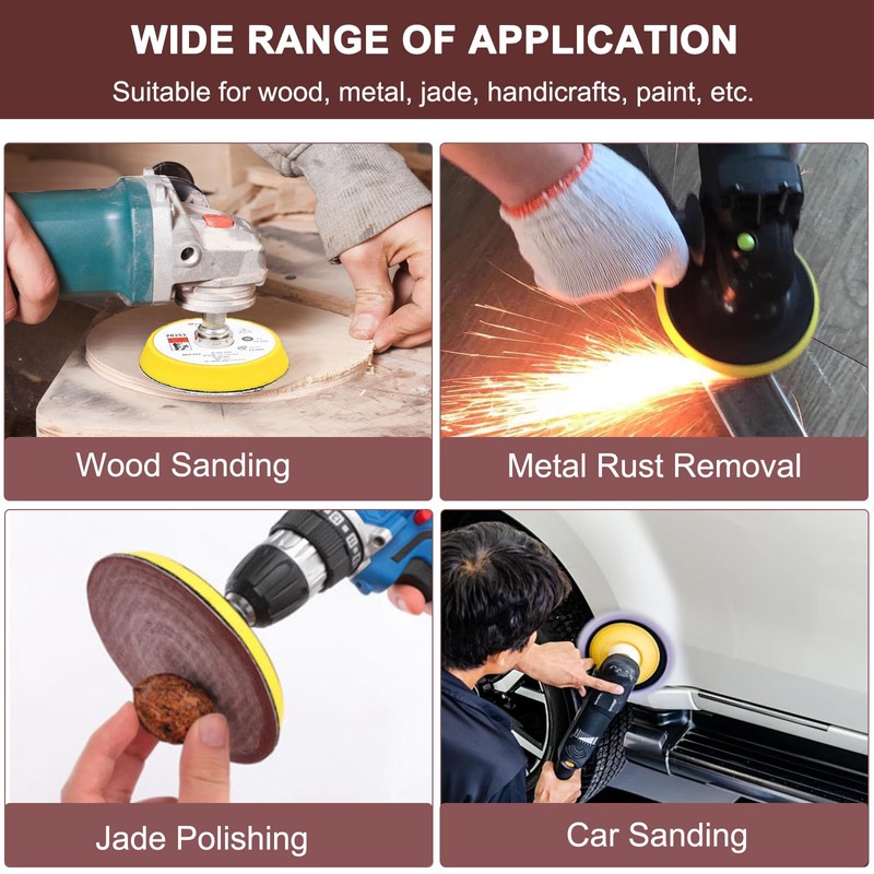 244PCS Sanding Discs Pad Variety Kit for Drill Grinder Rotary