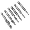 Drill Bit Set 6 Pieces High Speed Steel Hex Drill