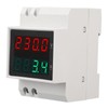 Voltmeter Ammeter 4 Digit Display DIN Rail Mount Single Phase