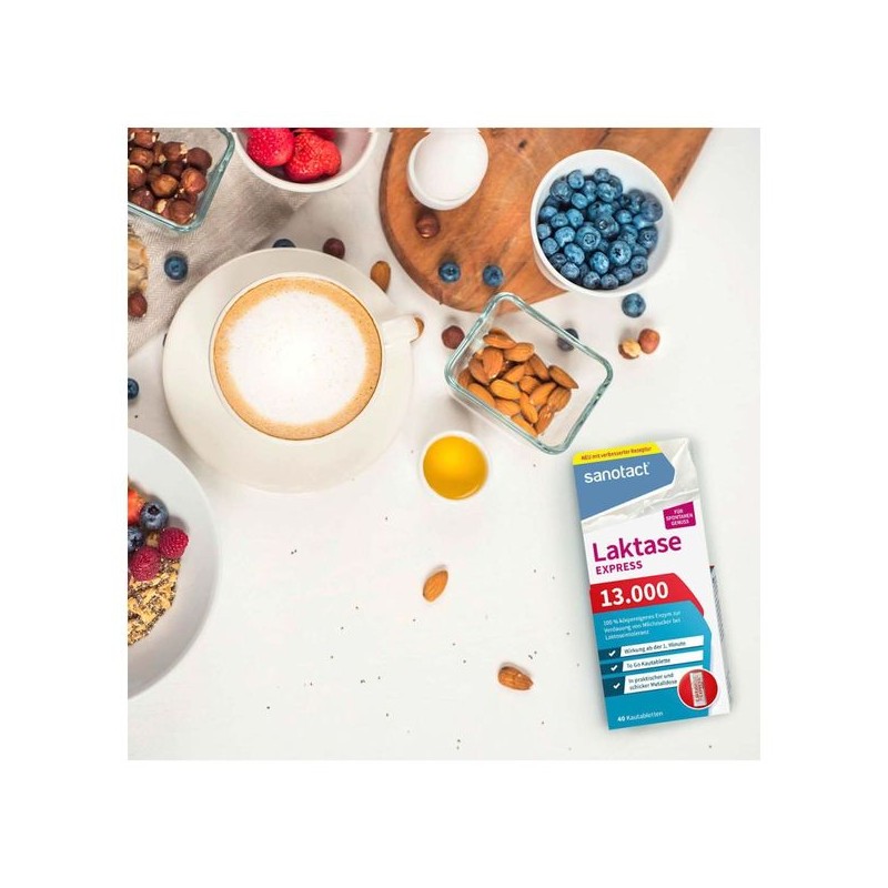 자노탁트 sanotact 락타아제 익스프레스 13.000, 40정 18g Sanotact Lactase Express