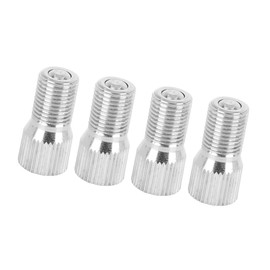 TUCKBOLD 4pcs 19mm Chrome Tyre Valve Cap Extension Adaptor for Car Truck Automotive Parts