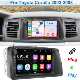 YuanTing 7" Touch Screen Smart Car Stereo Radio For Toyota Corolla 2003-2008 CarPlay GPS