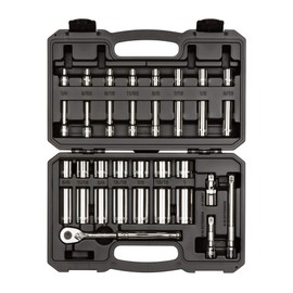 TEKTON 3/8 Inch Drive 6-Point Socket and Ratchet Set, 35-Piece (1/4-1 in.) | SKT15101