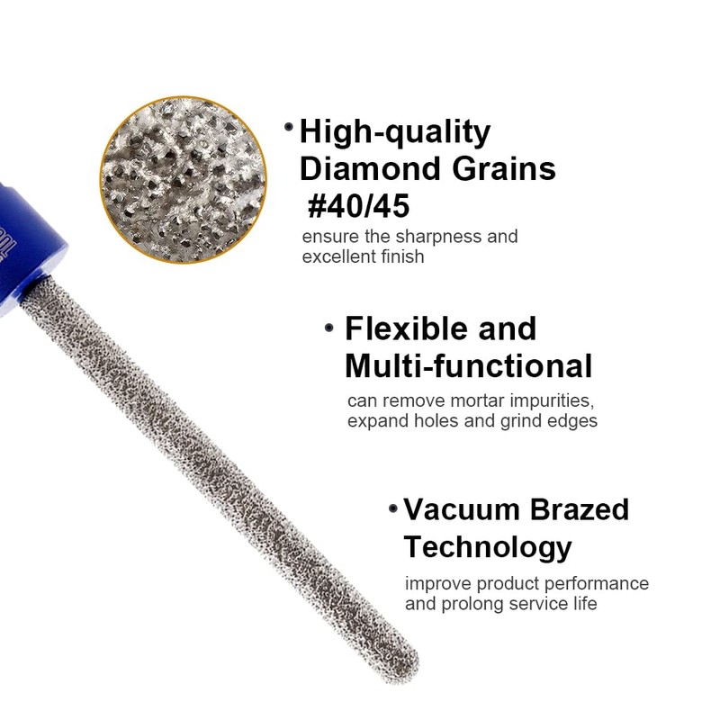 SHDIATOOL Diamond Mortar Raking Bit 5/16-inch x 4-inch for Brickwork