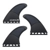 Lonnngg Surfboard Fins Single Dual Tab FinG3/G5/G6/G7 Half Carbon+Honeycomb Surfboard
