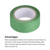 MECCANIXITY 0.6inch x 16.4ft Glitter Tape, Decorative Craft Tape Self