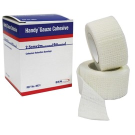 Handy Gauze Cohesive Bandage, 2.5 cm x 2 Meter Size