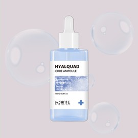 Sante Hyalquad Core Ampoule 100ml Hyaluronic Acid Moisturizing Quick Drying Ampoule / 상떼 히알쿼드 코어 앰플 100ml 히알루론산 수분 속건조 수부지 앰플