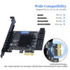 PCIe x1 SATA Card 6 Ports PCIE 3.0 SATA Expansion