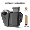Kydex Handcuff Holster with 9/.40 Double - Stack Holder Combo